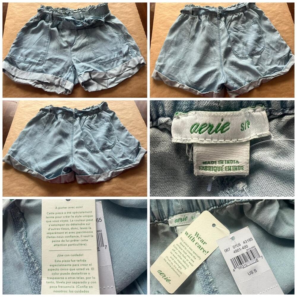 Aerie small shorts with tie